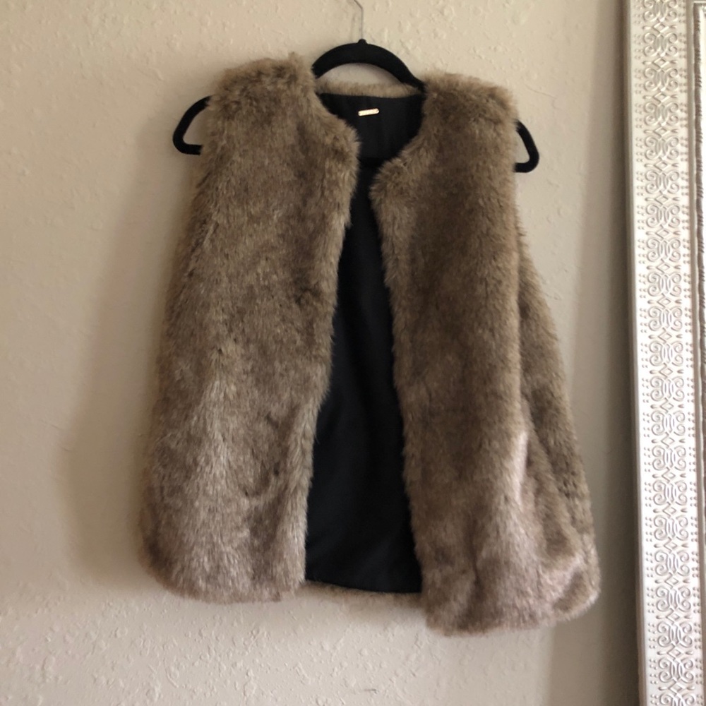 Faux fur vest